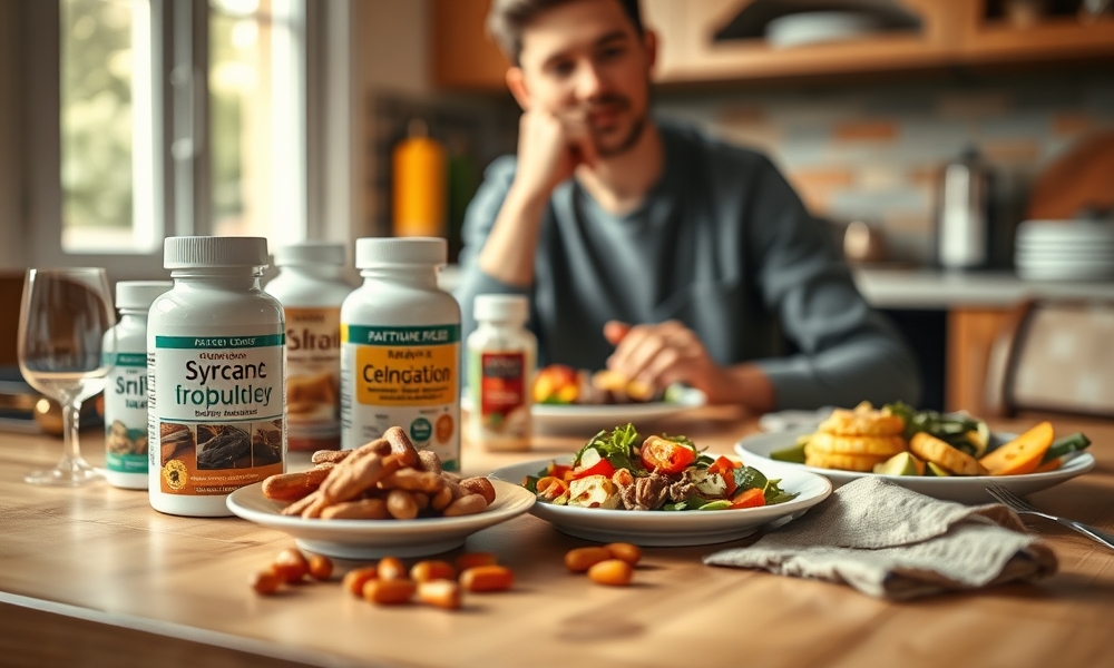 Grafika wiodąca dla artykułu Czy powinienem brać suplementy przed czy po jedzeniu?