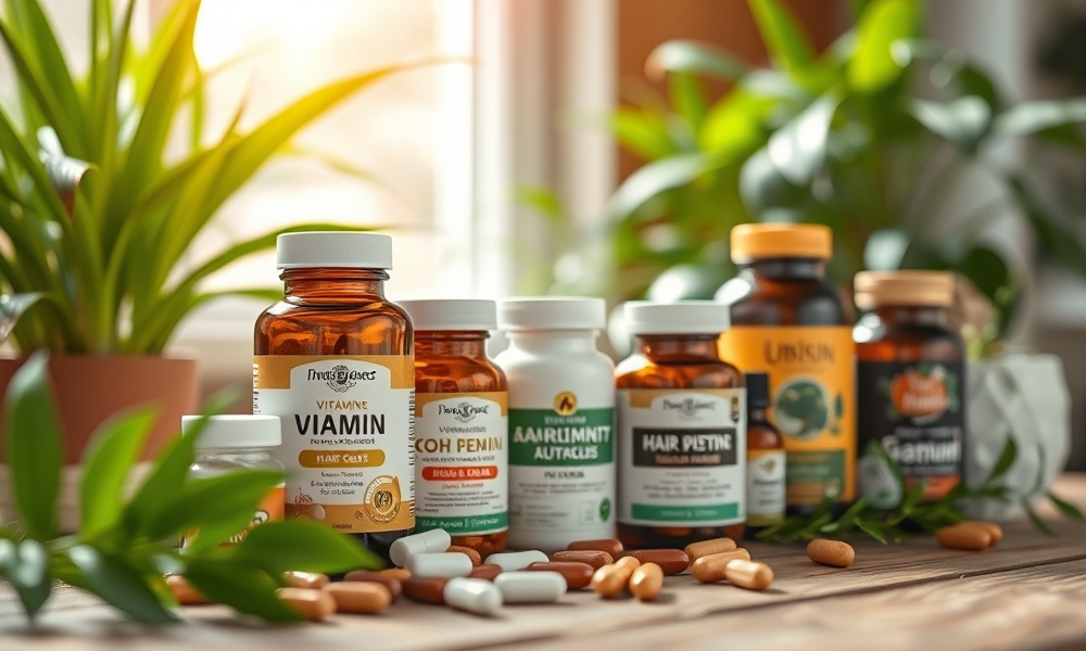 Grafika wiodąca dla artykułu Jakie suplementy wspomagają wzrost włosów?